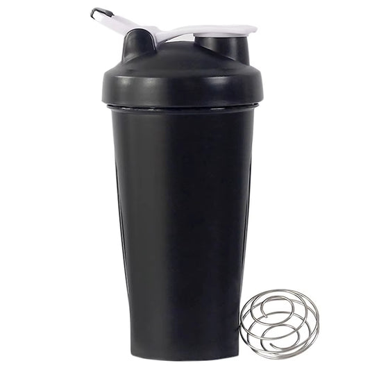 1Pc Portable Protein Shaker 600Ml Fitness Bottle with Wire Whisk Ball for Fitness Enthusiasts Athletes Perfect for Outdoor Gym