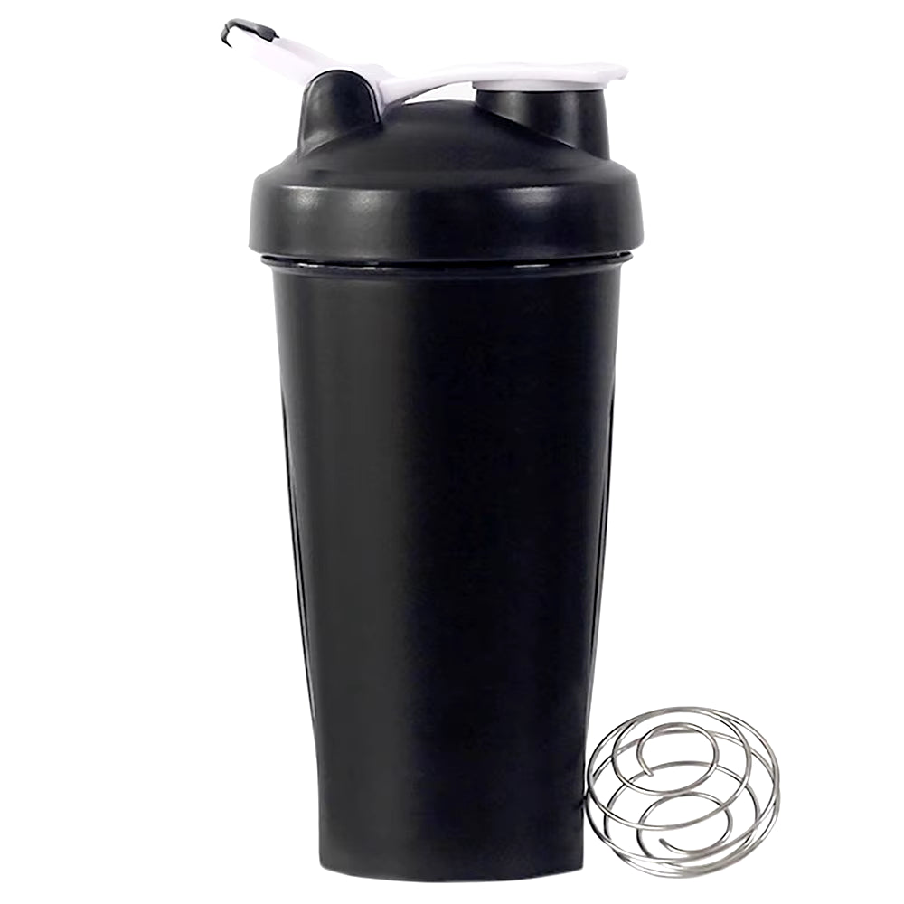 1Pc Portable Protein Shaker 600Ml Fitness Bottle with Wire Whisk Ball for Fitness Enthusiasts Athletes Perfect for Outdoor Gym